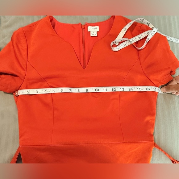 J.Crew Elegant Neon Orange  Women's Dress - Picture 10 of 12